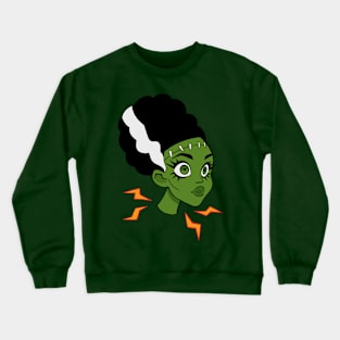 frankenstein bride head Crewneck Sweatshirt